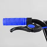 Велосипед двоколісний 14 дюймів "CORSO" MAXIS-14954 Синій з додатковими колесами, фото 3