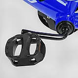 Велосипед двоколісний 14 дюймів "CORSO" MAXIS-14954 Синій з додатковими колесами, фото 7