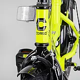 Двоколісний велосипед 14 дюймів "CORSO" MAXIS-14505 з додатковими колесами Жовтий, фото 5
