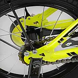Двоколісний велосипед 14 дюймів "CORSO" MAXIS-14505 з додатковими колесами Жовтий, фото 6