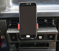 Держатель для телефона в автомобиль на решетку вентиляции, вращается на 360 градусов