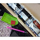 Алмазна мозаїка "Огненная лучница" 30*40см, с рамкой, в кор. 41*31*2,5см, фото 3