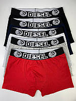 Мужские трусы Diesel 5 штук хлопок | Набор трусов. Мужское белье. Набор белья