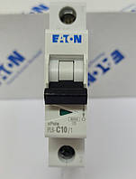 Автоматичний вимикач EATON PL6-C10/1 10 А 6kA тип С, 286531