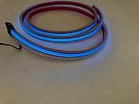 Неоновая автомобильная подсветка, лента на самоклейке 1,5 метра / Синяя