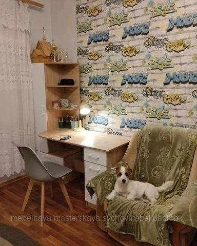 Купить Стол письменный с пеналом и тумбой Шанс цвет сонома с белым ...