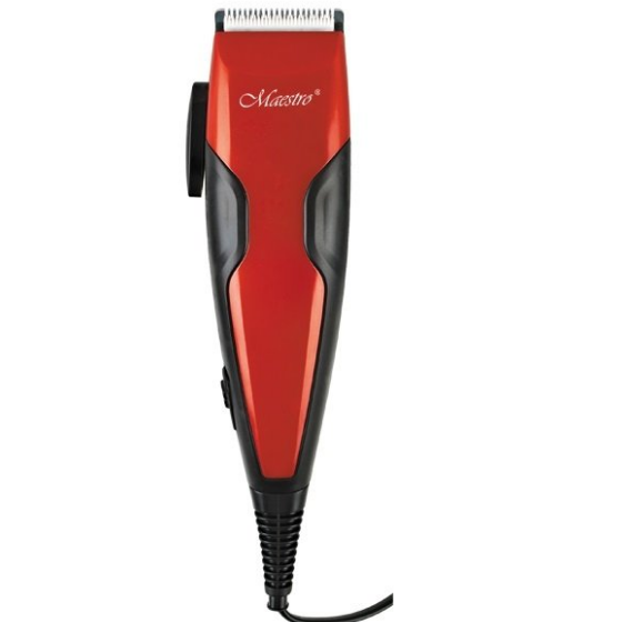 Машинка для стрижки червона Maestro MR-652C-RED