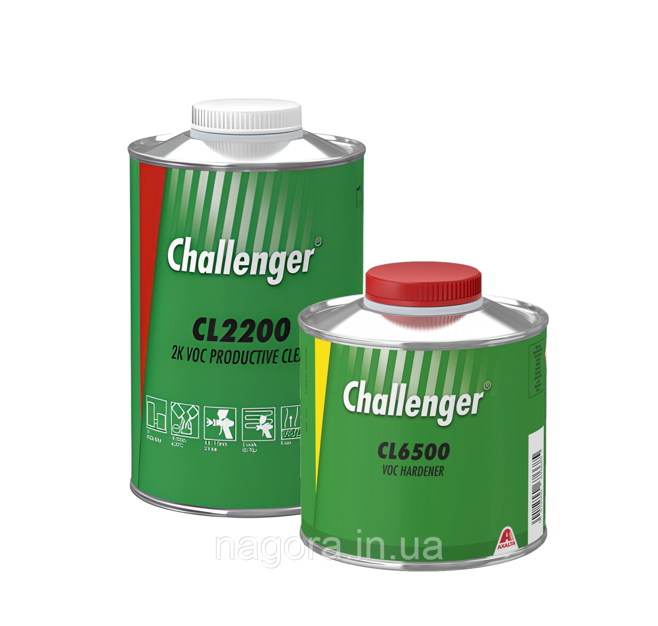 Прозорий лак Challenger CL2200 2K VOC PRODUCTIVE CLEAR (Лак 1л + затв. середній CL6500 0,5л)