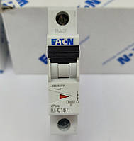 Автоматичний вимикач EATON PL6-C16/1 16 А 6kA тип С, 286533