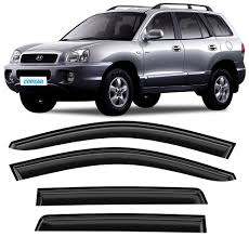 Дефлектори вікон вітровики Hyundai Santa Fe 2000-2006 (скотч) ANV