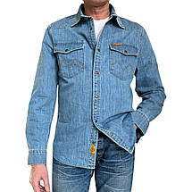 Джинсова сорочка Montana Light Stonewash 04 блакитний, фото 3
