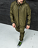 Чоловічий спортивний костюм плащівка весна осінь вітрозахисний чоловічі костюми на блискавці болоневий з підкладкою, фото 6