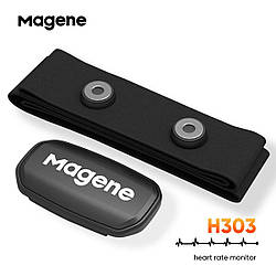 Нагрудний датчик пульсу Magene H303 Монітор серцевого ритму, Bluetooth BLE 4.0 і ANT+ для Garmin  ⁇  Polar  ⁇ 