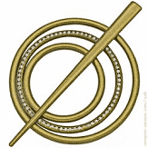 Шпилька для ниткових штор круг, фото 1