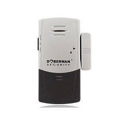 Датчик відчинення дверей із сиреною та функцією сповіщення про відвідувача Doberman Security SE-0101С Сріблястий