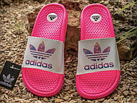 Шлепанцы женские Adidas Neon Pink