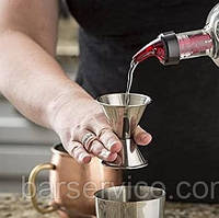 Джиггер 15 25 мл мірний стаканчик для коктейлів із неіржавкої сталі