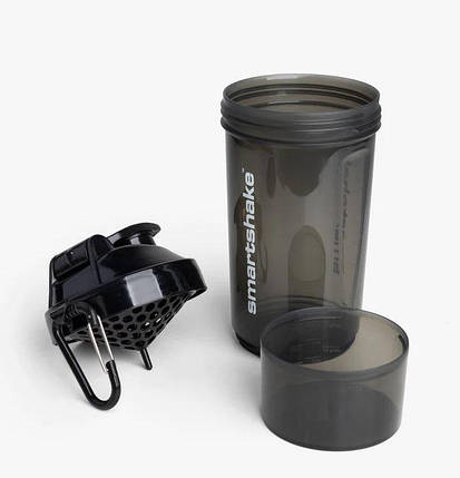 SmartShake Neon 27 Oz 800 ml 2-х компонентний Gunsmoke Black, фото 2