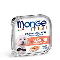 Monge Dog Fresh Adult Паштет с лососем для собак всех пород 100 гр