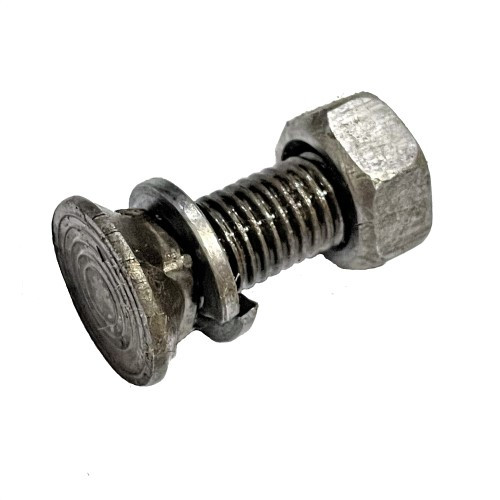 Болт культиваторний М10х45 з гайкою та гровером, фото 1