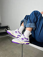 Кроссовки женские New Balance 550 фиолетовые, кроссовки нью беланс 550 кожаные летние, нью беленс деми