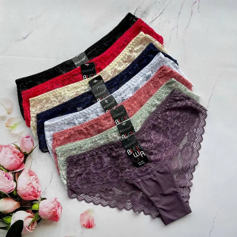 Купить Красивые женские трусики с вырезом сзади (46-52) 46/48, Синий ...