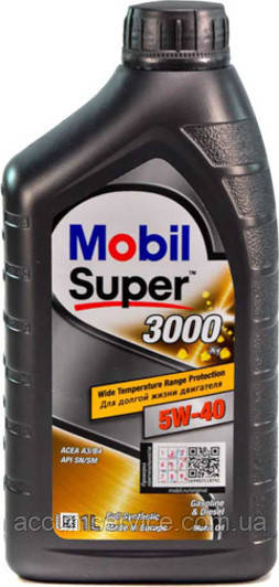 Олива моторна Mobil Super 3000х1 5W40,   1л