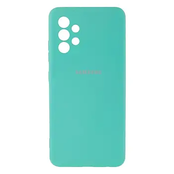 Чохол Silicone case для Samsung Camera Protective A13 4G Sea Blue (02) бірюза