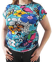 Жіноча футболка трикотаж, літні футболки жіночі у кольорах