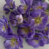 Искусственные цветы Ветрогонки на ветке сиреневые VG 075