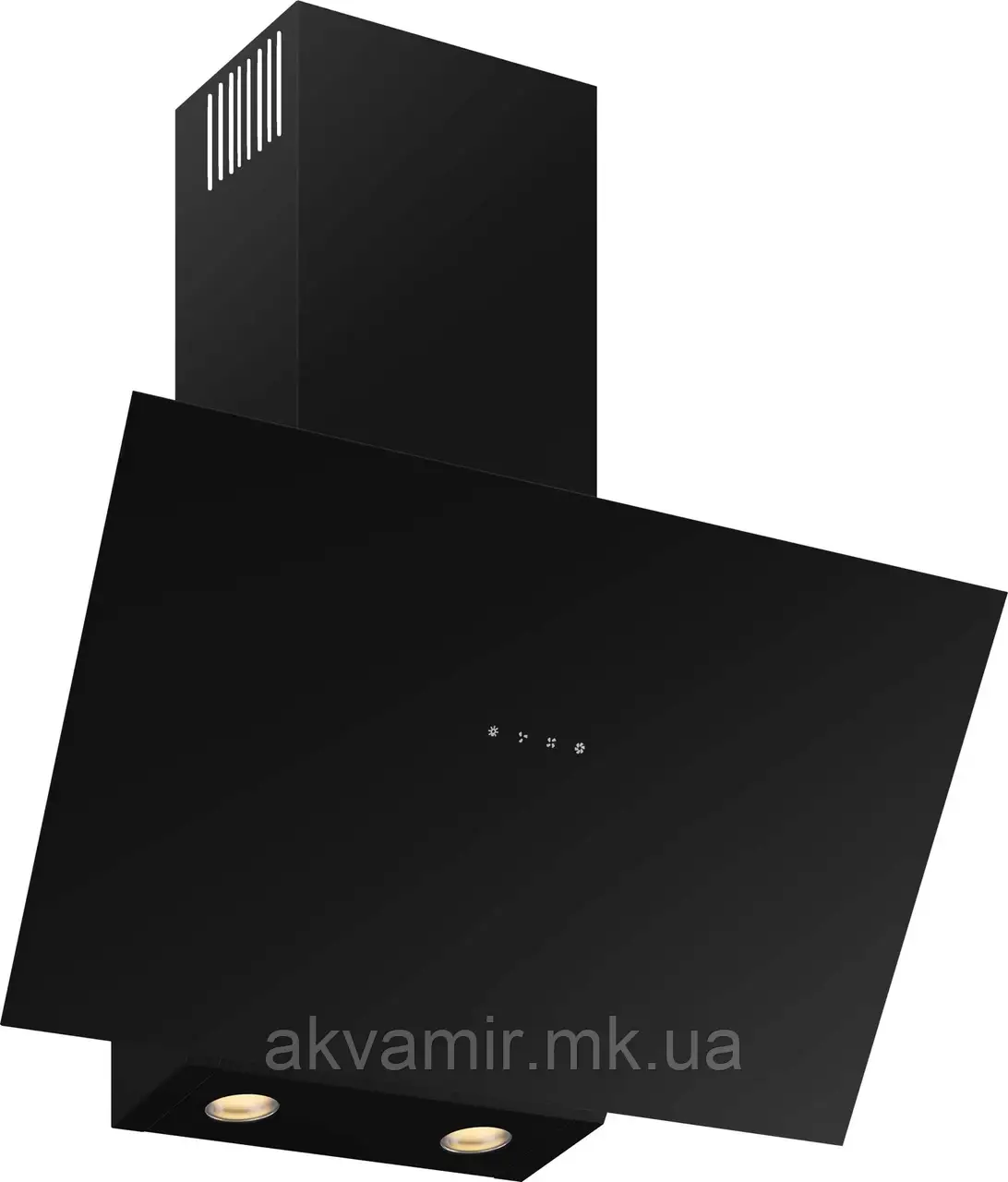 Витяжка Fabiano Bona 60 black (чорне скло) похила, фото 1