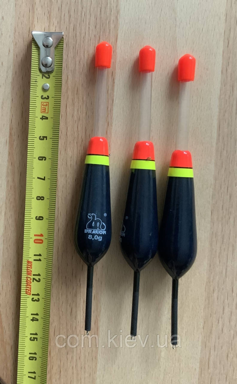 Поплавок Рыболовный Универсальный DRAGON 8,0 G Под Светляк, с Двумя ...