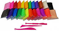 Масса для лепки самозастывающая 24 цветов набор Super Clay творческий набор «Trifle-store»