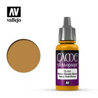 72151 Vallejo Game Color: Extra Opaque Heavy Gold Brown (17ml)