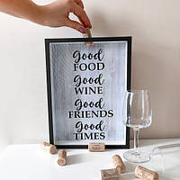 Копилка для винных пробок Good food, wine, friends, times «T-s»