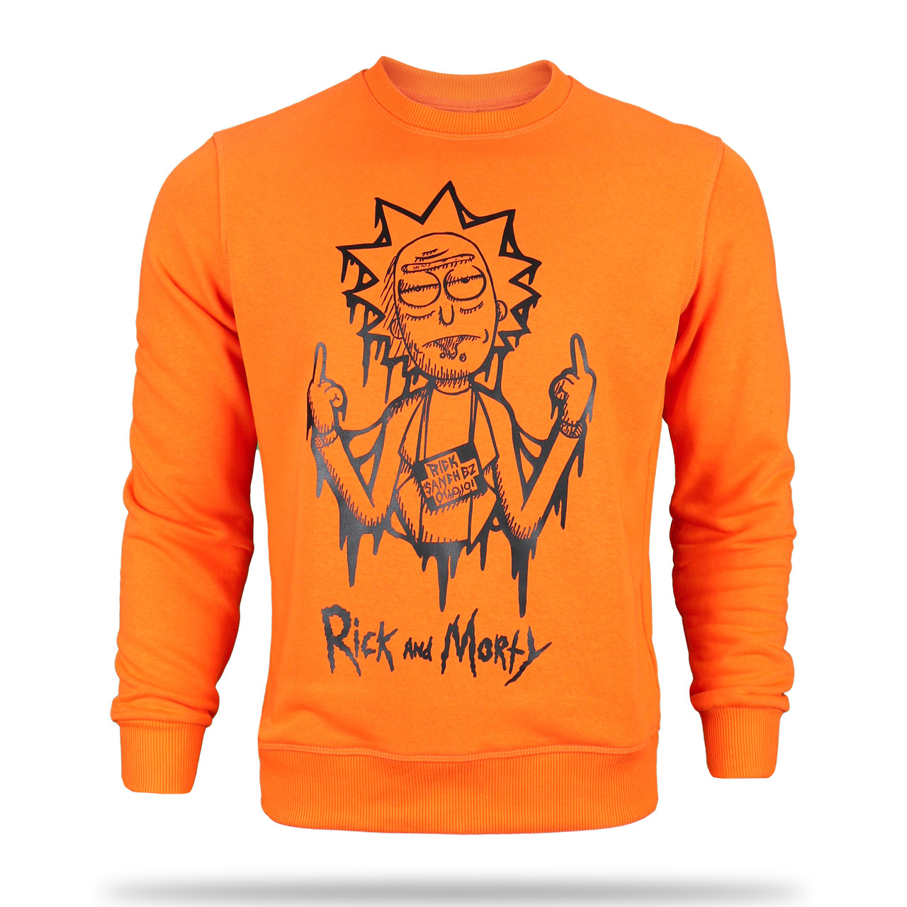 Світшот чоловічий жовтогарячий HOPE з принтом "RICK&MORTY No2" ORN L(Р) 20-564-001 M