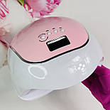 Лампа SUN BQ-V5 MACAROON  для сушіння нігтів UV/LED 120 Вт (рожева), фото 3