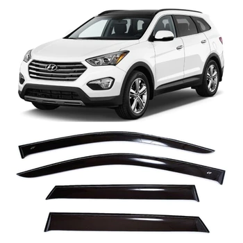 Дефлектори вікон вітровики Hyundai Santa Fe 2012-2018 (скотч) ANV