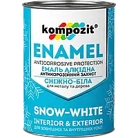 Kompozit Емаль алкідна сніжно-біла (Глянцева), 0,9 кг
