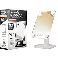 Компактное зеркало с подсветкой для макияжа MCH Cosmetie Mirror 360 Rotation с LED подсветкой для дома «T-s»