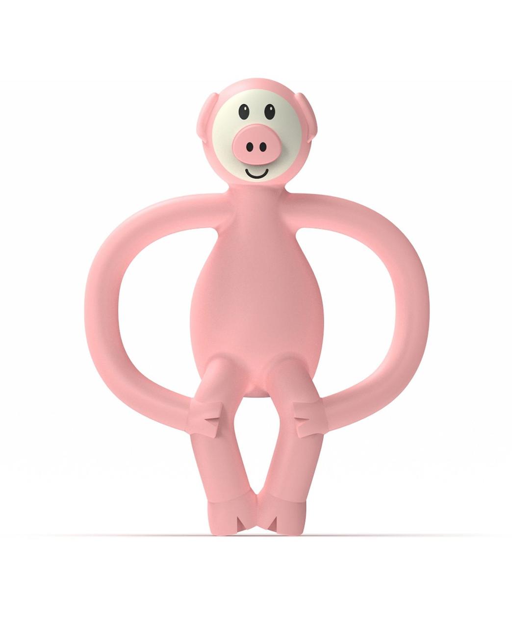 Іграшка-прорізувач Свинка Matchstick Monkey (світло-рожевий, 11 см) (MM-PG-001)