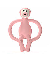 Игрушка-прорезыватель Свинка Matchstick Monkey (светло-розовый, 11 см) (MM-PG-001) Уценка