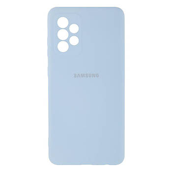 Чохол Silicone case Camera Protective для Samsung A13 4G Lilac Cream (13) блакитний