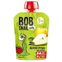 Пюре фруктовое Bob Snail Яблоко-Груша, пастеризованное, 90 г Bob Snail