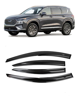 Дефлектори вікон вітровики Hyundai Santa Fe 2018 -> (скотч) ACRYL-AUTO
