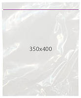 Пакет с фиолетовой полосой с замком Zip-lock размер 350х400 мм 100 шт/уп.