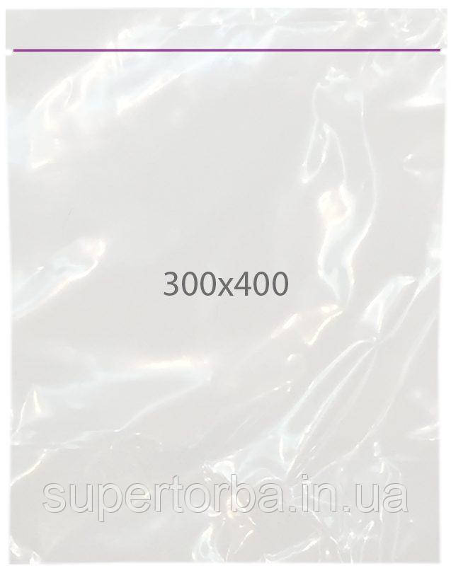 Пакет з застібкою Zip-lock розмір 30x40 100шт./уп., фото 1