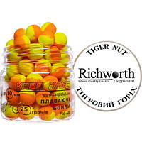 Плаваючі бойли pop-up серії Two Tone жовто-помаранчеві, Тигровий Горіх (Richworth Tiger Nut) 10мм/25 грамів