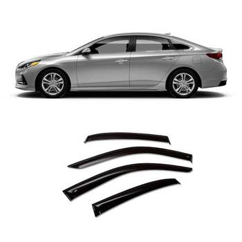 Дефлектори вікон вітровики Hyundai Sonata 2014-2019 (LF) (скотч) ACRYL-AUTO