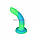 Фаллоїмітатор, що світиться в темряві — Rave — 8 Glow in the Dark Dildo — Blue Green, фото 6